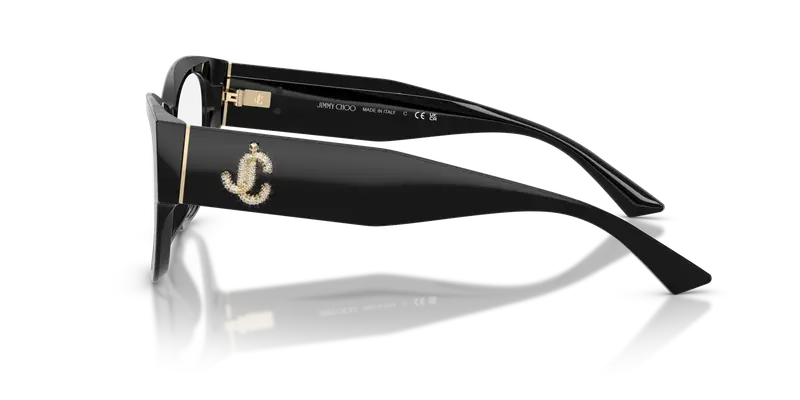 Jimmy Choo Donna JC3033BU 5000 Montature da vista Acetato Nero Trasparente Pantos Normale miniatura 3