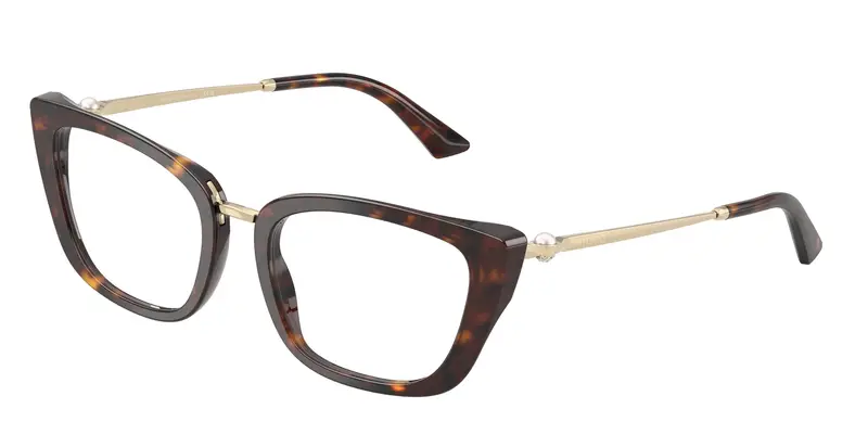 Jimmy Choo Donna JC3034HB  5002 Montature da vista Acetato Tartaruga Trasparente Cat Eye Normale