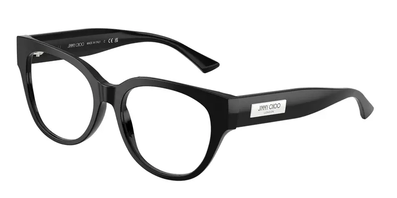 Jimmy Choo Donna JC3035  5000 Montature da vista Acetato Nero Trasparente Pantos Normale