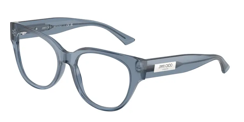 Jimmy Choo Donna JC3035  5067 Montature da vista Acetato Blu Trasparente Pantos Normale