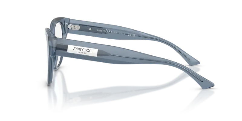 Jimmy Choo Donna JC3035 5067 Montature da vista Acetato Blu Trasparente Pantos Normale miniatura 3