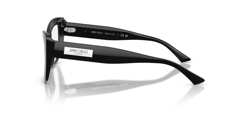 Jimmy Choo Donna JC3036 5000 Montature da vista Acetato Nero Trasparente Cat Eye Normale miniatura 3