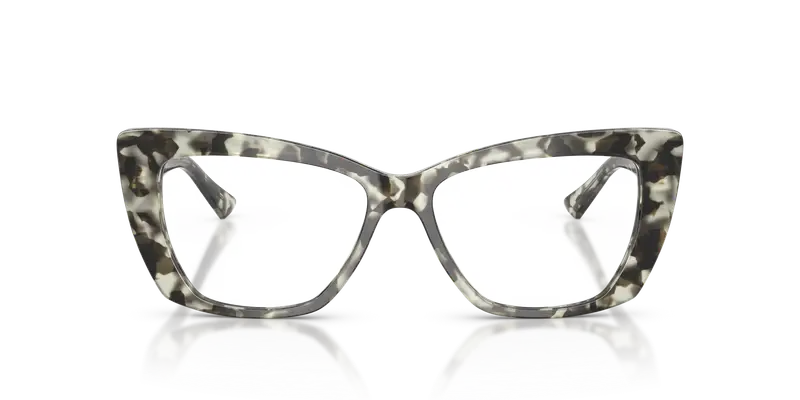 Jimmy Choo Donna JC3036 5068 Montature da vista Acetato Bianco Trasparente Cat Eye Normale miniatura 2