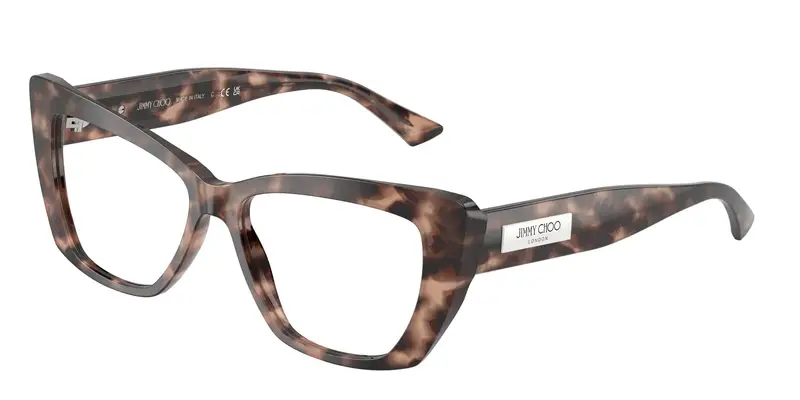 Jimmy Choo Donna JC3036  5070 Montature da vista Acetato Rosa Trasparente Cat Eye Normale