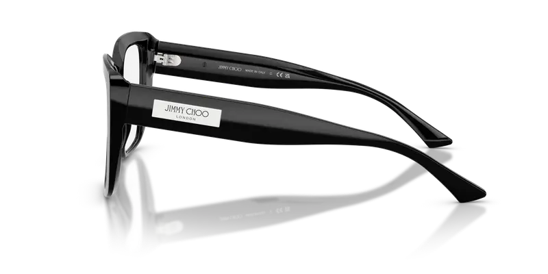Jimmy Choo Donna JC3037 5000 Montature da vista Acetato Nero Trasparente Squadrata Normale miniatura 3