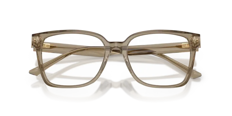 Jimmy Choo Donna JC3038D 5051 Montature da vista Acetato Marrone Trasparente Squadrata Normale miniatura 3