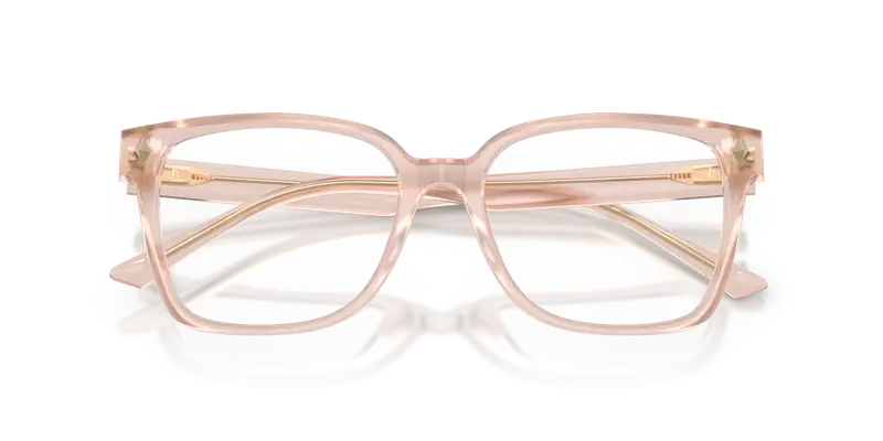 Jimmy Choo Donna JC3038D 5052 Montature da vista Acetato Rosa Trasparente Squadrata Normale miniatura 2