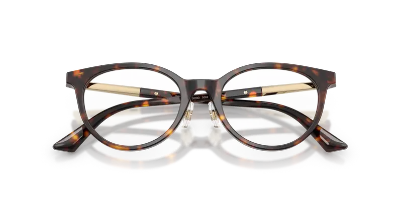 Jimmy Choo Donna JC3039D 5002 Montature da vista Acetato Tartaruga Trasparente Rotonda Normale miniatura 3