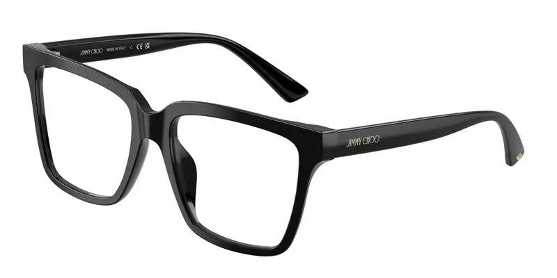 Jimmy Choo Donna JC3040U  5000 Montature da vista Acetato Nero Trasparente Squadrata Normale