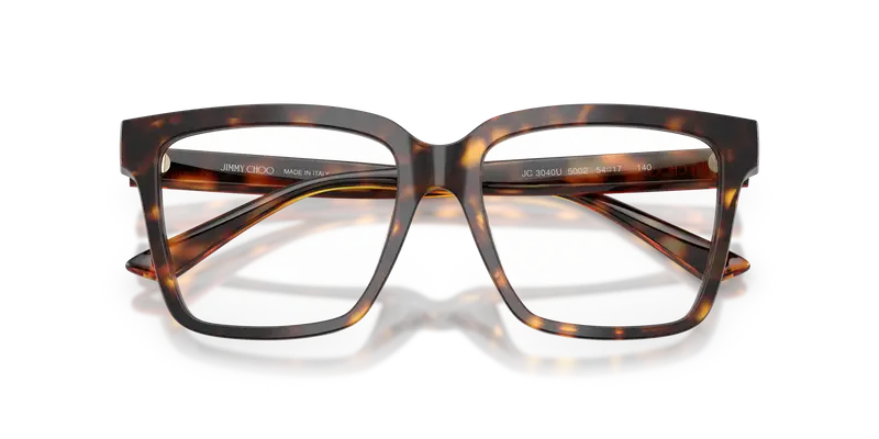 Jimmy Choo Donna JC3040U 5002 Montature da vista Acetato Tartaruga Trasparente Squadrata Normale miniatura 3