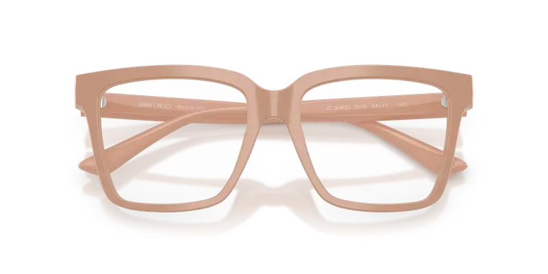 Jimmy Choo Donna JC3040U 5019 Montature da vista Acetato Rosa Trasparente Squadrata Normale miniatura 3