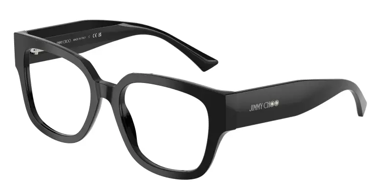 Donna JC3042B 5000 Montature da vista Acetato Nero Trasparente Squadrata Normale