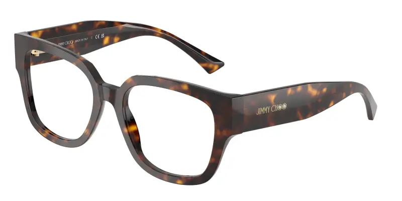 Donna JC3042B 5002 Montature da vista Acetato Tartaruga Trasparente Squadrata Normale