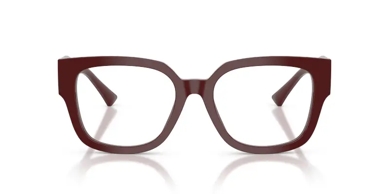 Donna JC3042B 5057 Montature da vista Acetato Rosso Trasparente Squadrata Normale miniatura 3