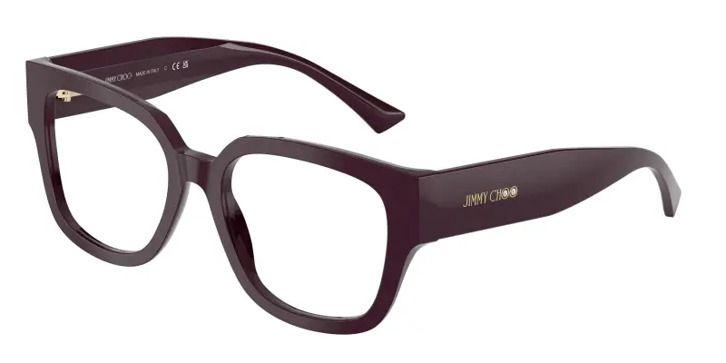 Donna JC3042B 5075 Montature da vista Acetato Viola Trasparente Squadrata Normale