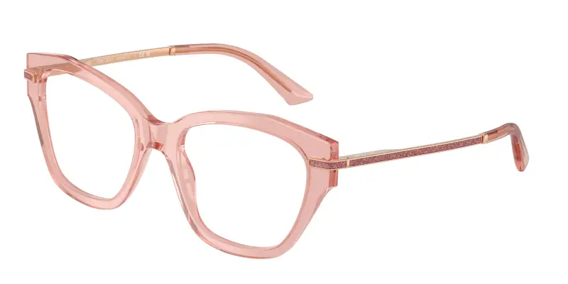 Donna JC3043J 5079 Montature da vista Acetato Rosa Trasparente Cat Eye Normale