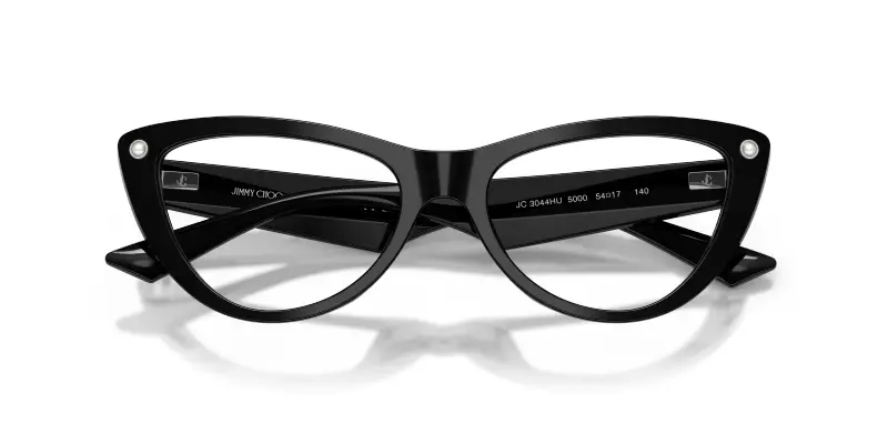 Donna JC3044HU 5000 Montature da vista Acetato Nero Trasparente Cat Eye Normale miniatura 2