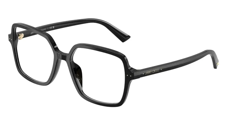 Donna JC3046U 5000 Montature da vista Acetato Nero Trasparente Squadrata Normale