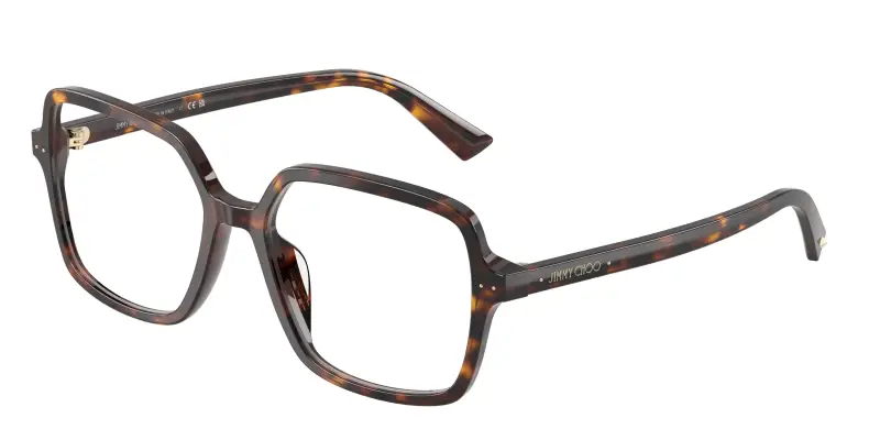 Donna JC3046U 5002 Montature da vista Acetato Tartaruga Trasparente Squadrata Normale