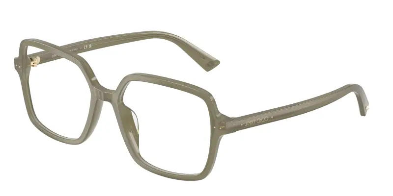 Donna JC3046U 5082 Montature da vista Acetato Verde Trasparente Squadrata Normale