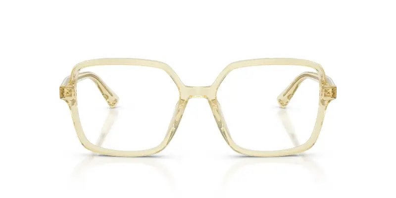 Donna JC3046U 5083 Montature da vista Acetato Giallo Trasparente Squadrata Normale miniatura 3