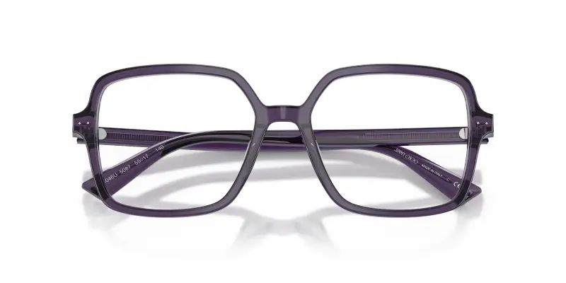 Donna JC3046U 5087 Montature da vista Acetato Viola Trasparente Squadrata Normale miniatura 2