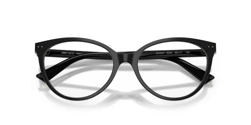 Donna JC3047 5000 Montature da vista Acetato Nero Trasparente Pantos Normale miniatura 2