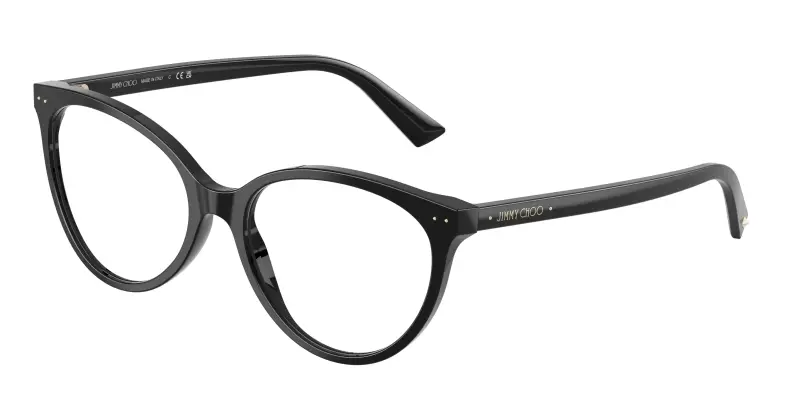 Donna JC3047 5000 Montature da vista Acetato Nero Trasparente Pantos Normale