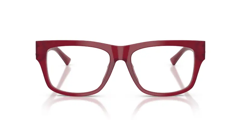 Donna JC3049U 5081 Montature da vista Acetato Rosso Trasparente Pillow Normale miniatura 3