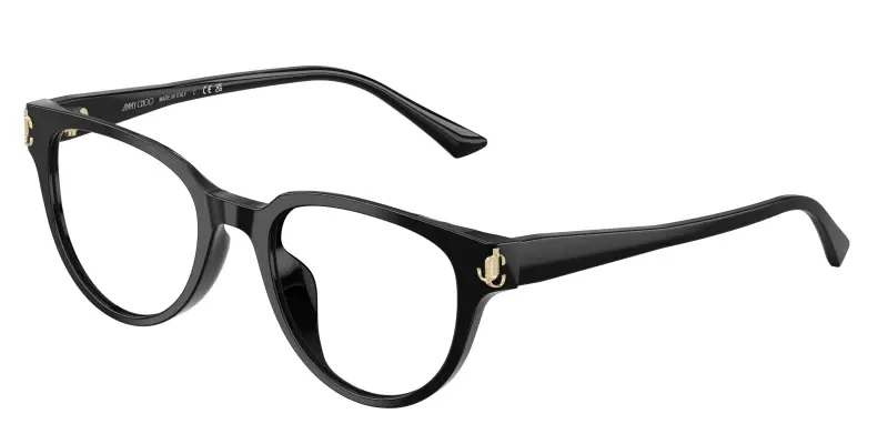 Donna JC3051D 5000 Montature da vista Acetato Nero Trasparente Pantos Normale