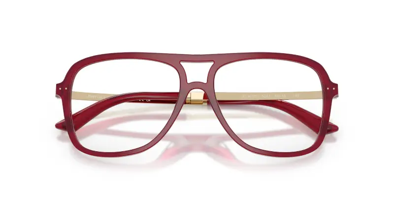 Donna JC3052U 5081 Montature da vista Acetato Rosso Trasparente Pilot Normale miniatura 2