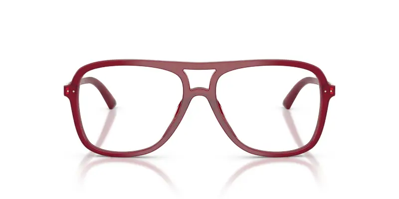 Donna JC3052U 5081 Montature da vista Acetato Rosso Trasparente Pilot Normale miniatura 3