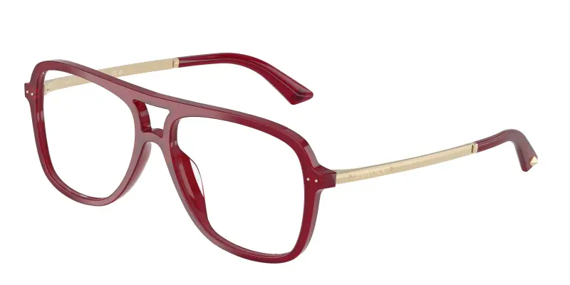 Donna JC3052U 5081 Montature da vista Acetato Rosso Trasparente Pilot Normale