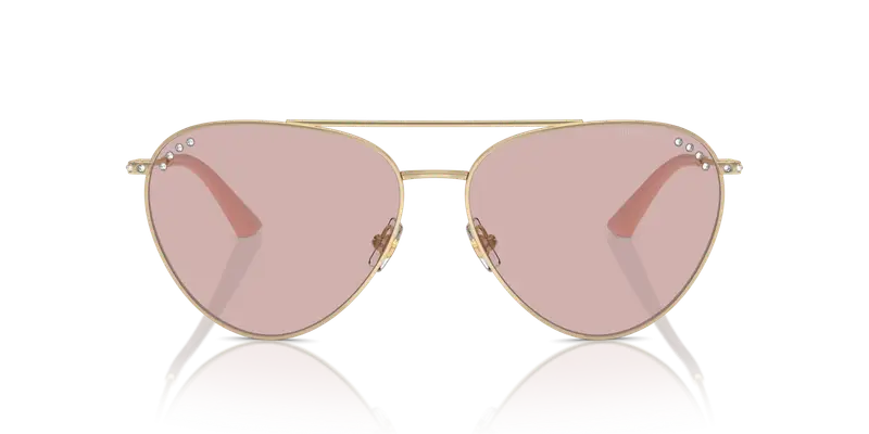 Jimmy Choo Occhiali da sole Donna Oro Rosa 835559 miniatura 2