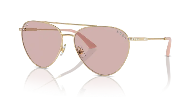 Jimmy Choo Occhiali da sole Donna Oro Rosa 835559 miniatura 3