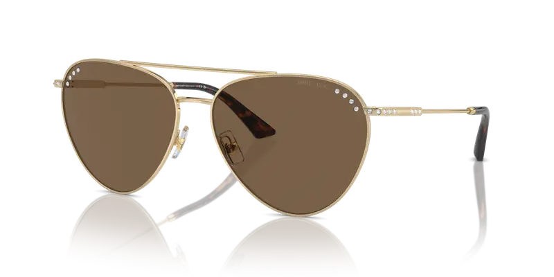 Jimmy Choo Occhiali da sole Donna Marrone 835556 miniatura 3