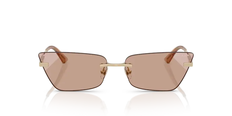 Jimmy Choo Occhiali da sole Donna Oro 838080 miniatura 2