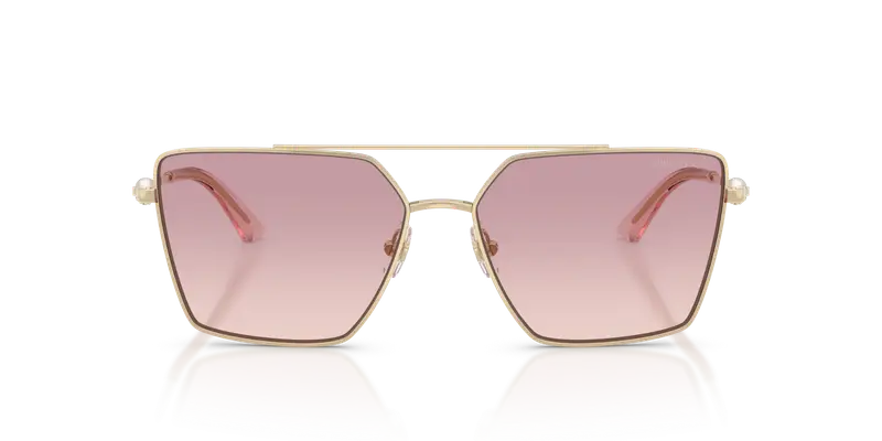 Jimmy Choo Occhiali da sole Donna Oro Rosa 846224 miniatura 2