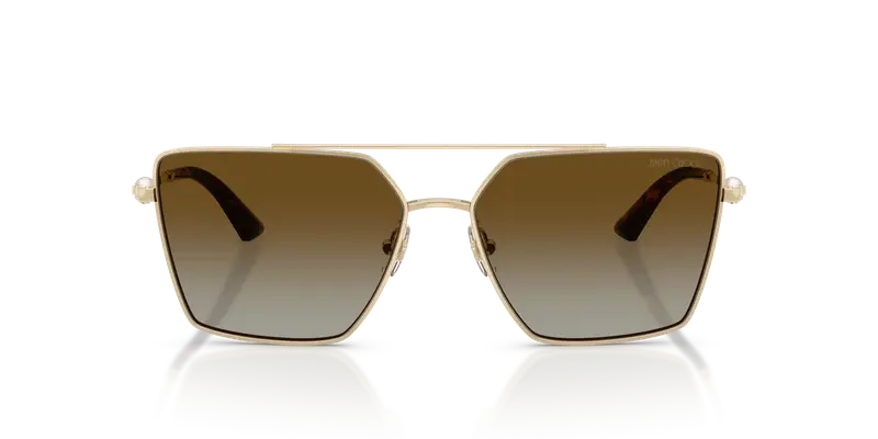 Jimmy Choo Occhiali da sole Donna Marrone 846832 miniatura 2