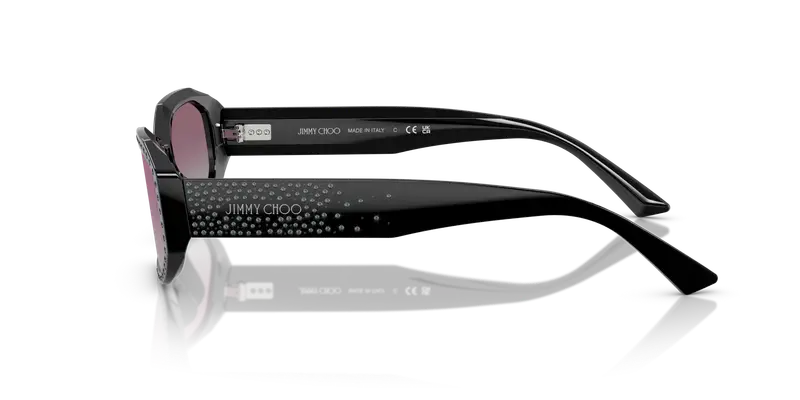 Jimmy Choo Occhiali da sole Donna Nero 845402 miniatura 3
