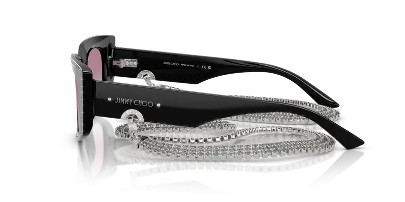 Jimmy Choo Occhiali da sole Donna Nero 845403 miniatura 3