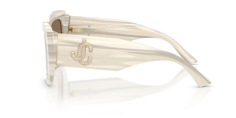 Jimmy Choo Occhiali da sole Donna Bianco 847013 miniatura 3