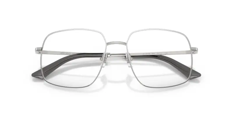 Donna Jimmy Choo JC2019B 3002 Montature da vista Metallo Argento Trasparente Squadrata Normale miniatura 2