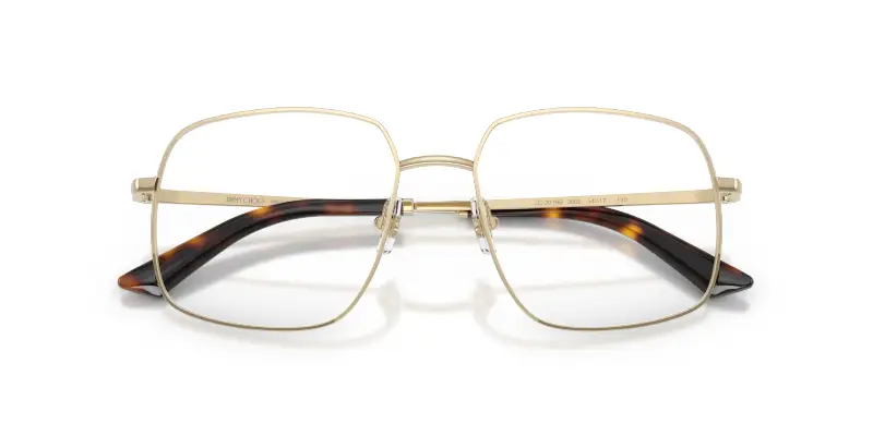 Donna Jimmy Choo JC2019B 3006 Montature da vista Metallo Oro Trasparente Squadrata Normale miniatura 2