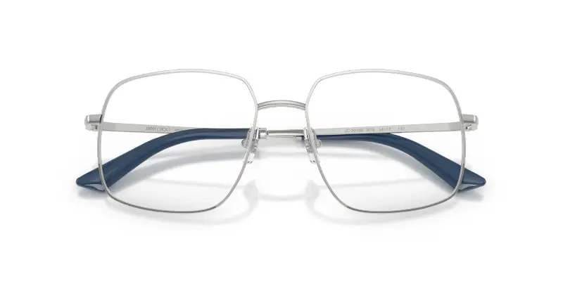 Donna Jimmy Choo JC2019B 3018 Montature da vista Metallo Argento Trasparente Squadrata Normale miniatura 2