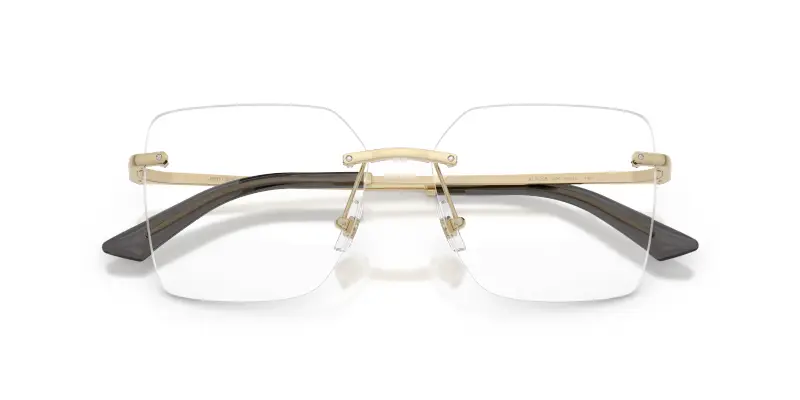 Donna Jimmy Choo JC2020B 3006 Montature da vista Metallo Oro Trasparente Squadrata Normale miniatura 2