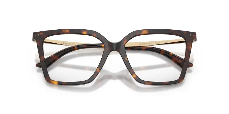 Donna Jimmy Choo JC3054U 5002 Montature da vista Acetato Tartaruga Trasparente Cat Eye Normale miniatura 2