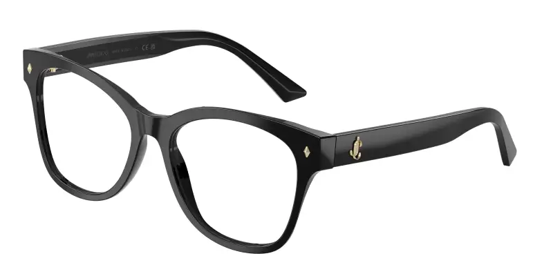 Donna Jimmy Choo JC3056 5000 Montature da vista Acetato Nero Trasparente Squadrata Normale