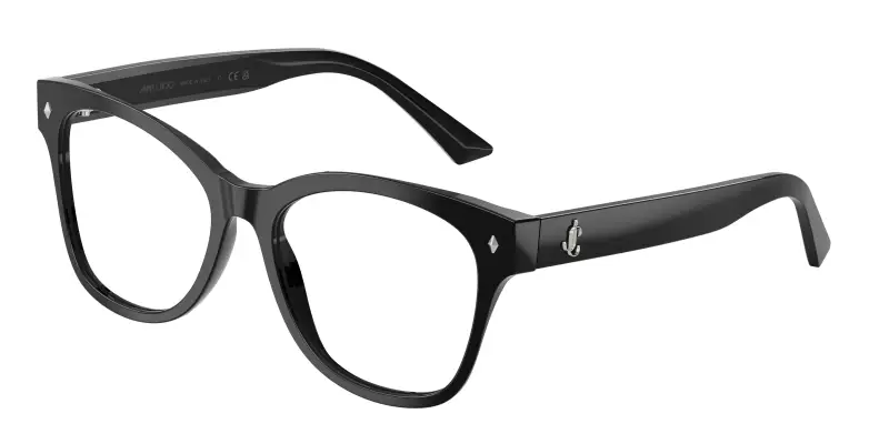 Donna Jimmy Choo JC3056 5017 Montature da vista Acetato Nero Trasparente Squadrata Normale