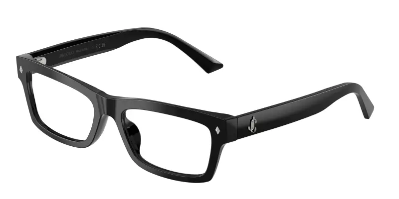 Donna Jimmy Choo JC3057U 5000 Montature da vista Acetato Nero Trasparente Squadrata Normale